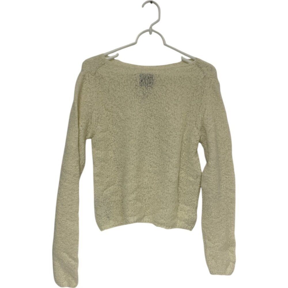 Massimo Dutti Womens Sweater Size XS Ecru Pullover Lightweight 5749/555 NWOT - Picture 3 of 11